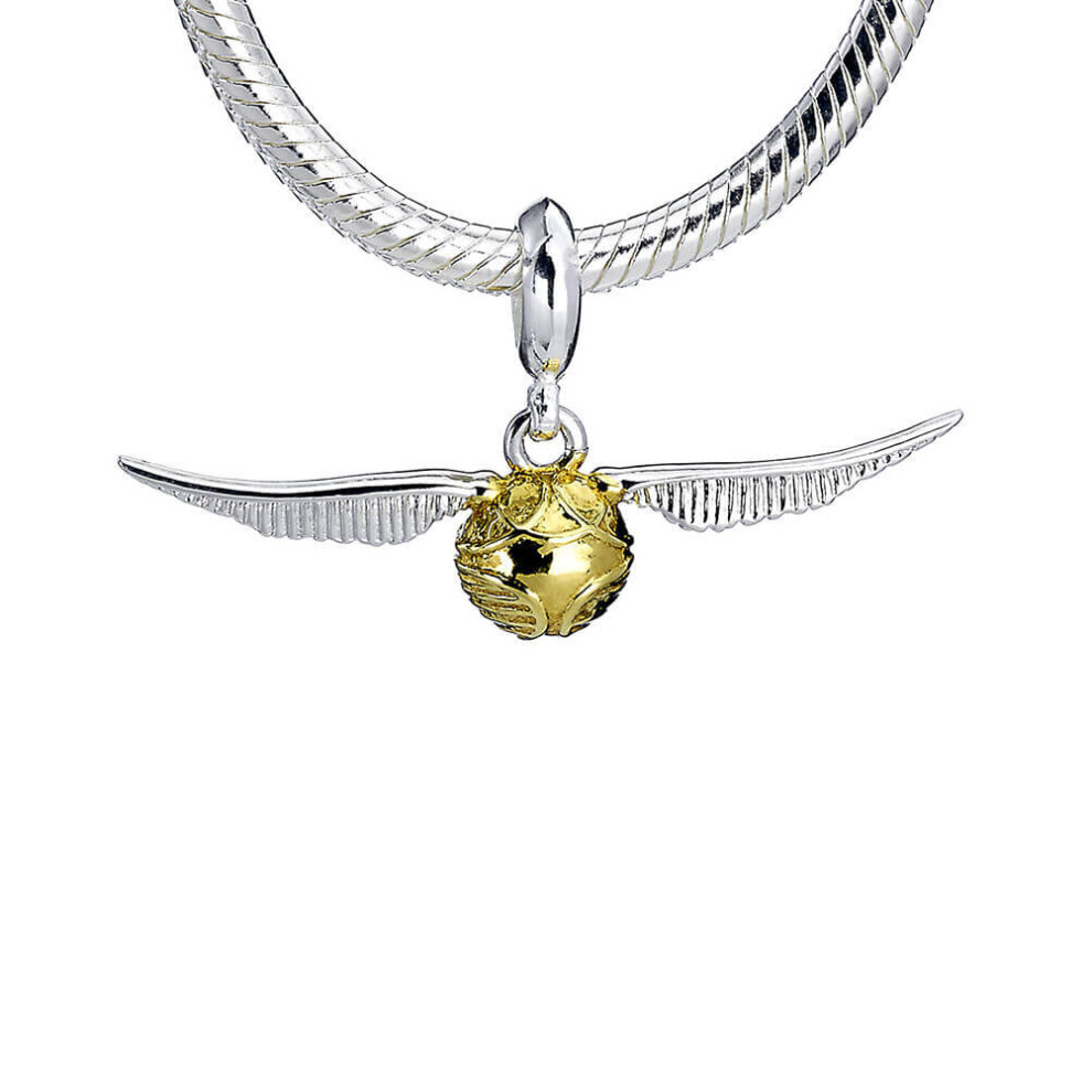 Harry Potter Sterling Silver Golden Snitch Slider Charm