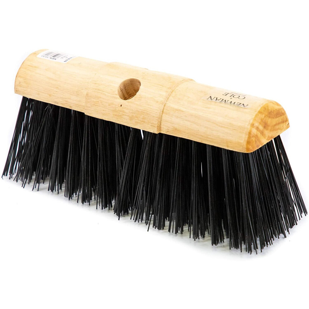 Saddle Broom Head Heavy Duty Brush Outdoor Sweeping Stiff Bristles