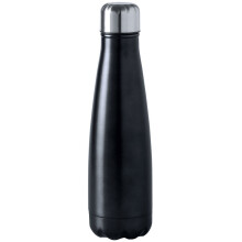 (Black) Stainless Steel 630ml Metal Water Bottle