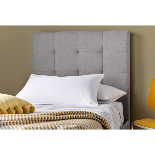 Bedmaster Candice Grey Fabric Ottoman Storage Bed Single 2