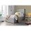 Bedmaster Candice Grey Fabric Ottoman Storage Bed Single 2
