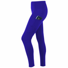 Flo Women's Tummy Control Sports Yoga Pants with Inner Pockets Blue