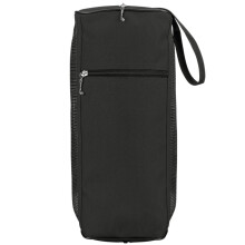 (Black) Golf Shoe Boot Bag Mesh Vented Club Zipper Details