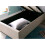 Bedmaster Candice Oatmeal Fabric Ottoman Storage Bed Single 4