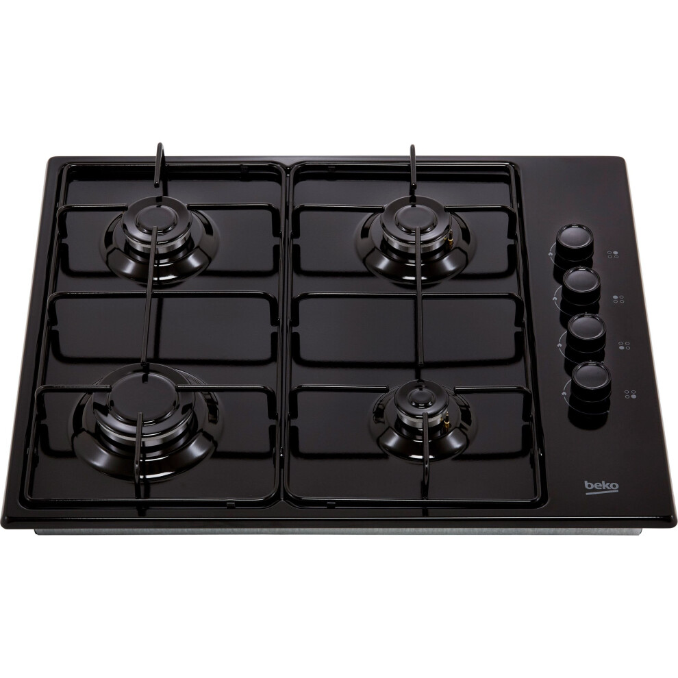 Beko HIBG64120SB 61cm Gas Hob - Black