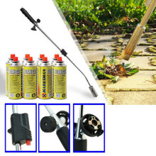 (WEED WAND + 8 CANISTERS) WEED BURNER KILLER WAND BUTANE GAS BLOWTORCH GARDEN OUTDOOR WEEDS MOSS FUNGUS