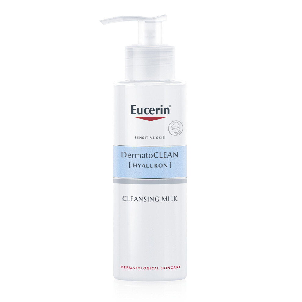 Eucerin DermatoCLEAN + Hyaluron Gentle Face Cleansing Milk 200ml