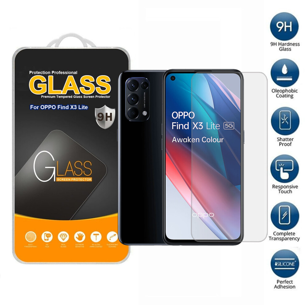 Tempered Glass Screen Protector For Oppo Find X3 Lite 5G 304063169576
