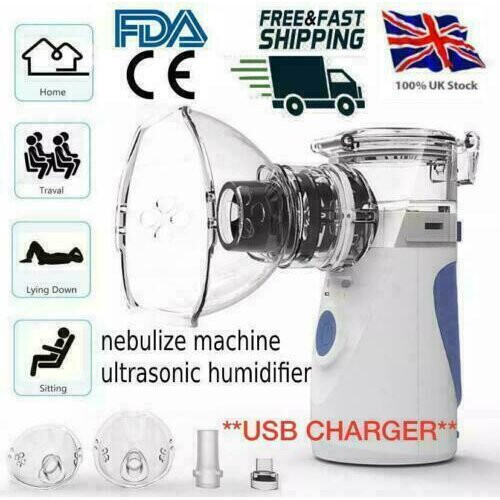 Portable Mini Nebulize Machine Ultrasonic USB Rechargeable Inhaler