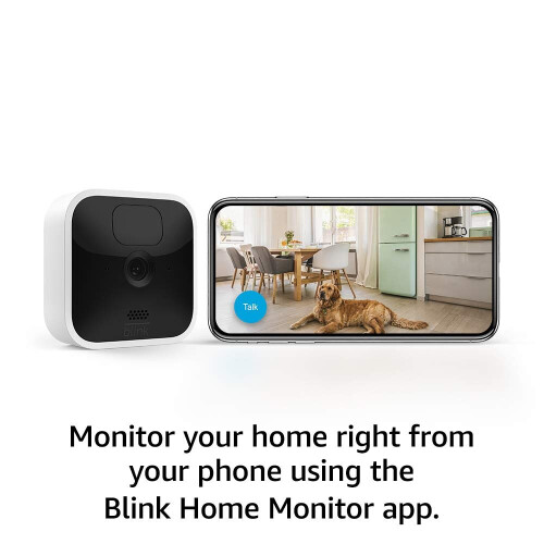 Blink Home Security Blink Indoor Wireless, HD security 1-camera system 2-year battery life
