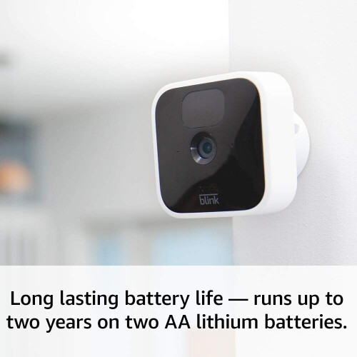 Blink Home Security Blink Indoor Wireless, HD security 1-camera system 2-year battery life 2