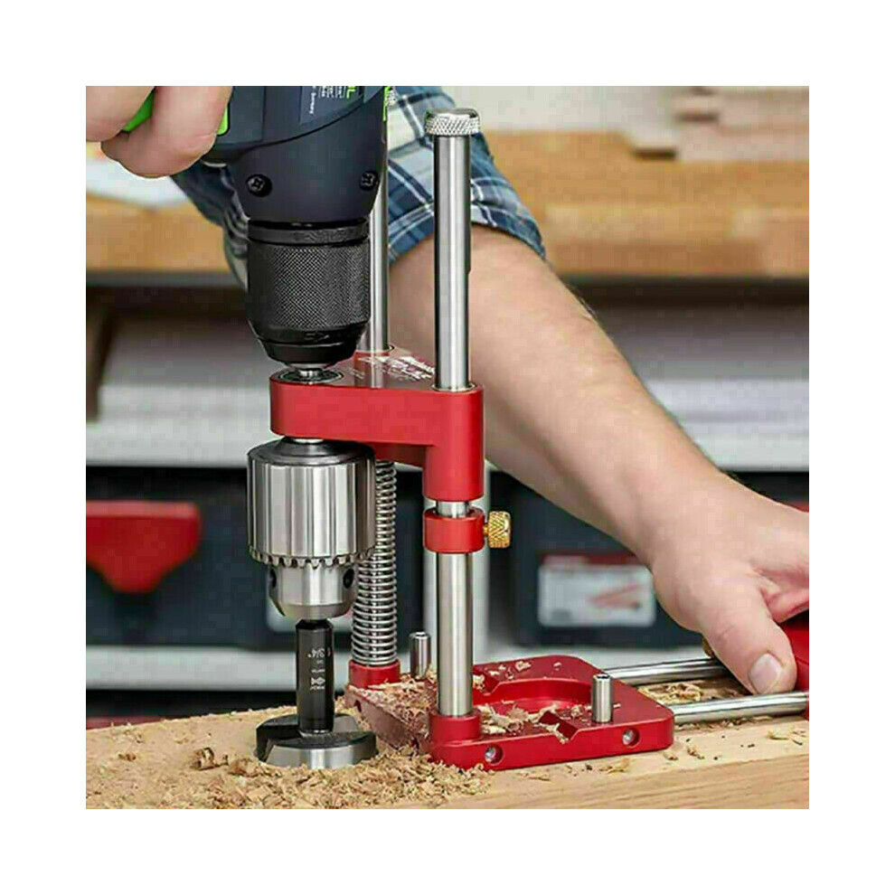 Localizador De Brocas De Acero Aleado GuíA De PerforacióN Para CarpinteríA Herramienta Acogedora-image