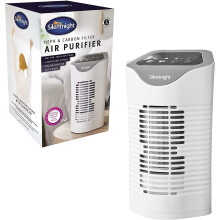 Silentnight Air Purifier with HEPA & Carbon Filters, Air Cleaner for Allergies, Pollen, Pets, Dust, Smokers; Home or Office; Ionizer and Tim