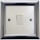 Switch Surround Frame Cover Finger Plate Contemporary Satin Chrome Silver Effect 1