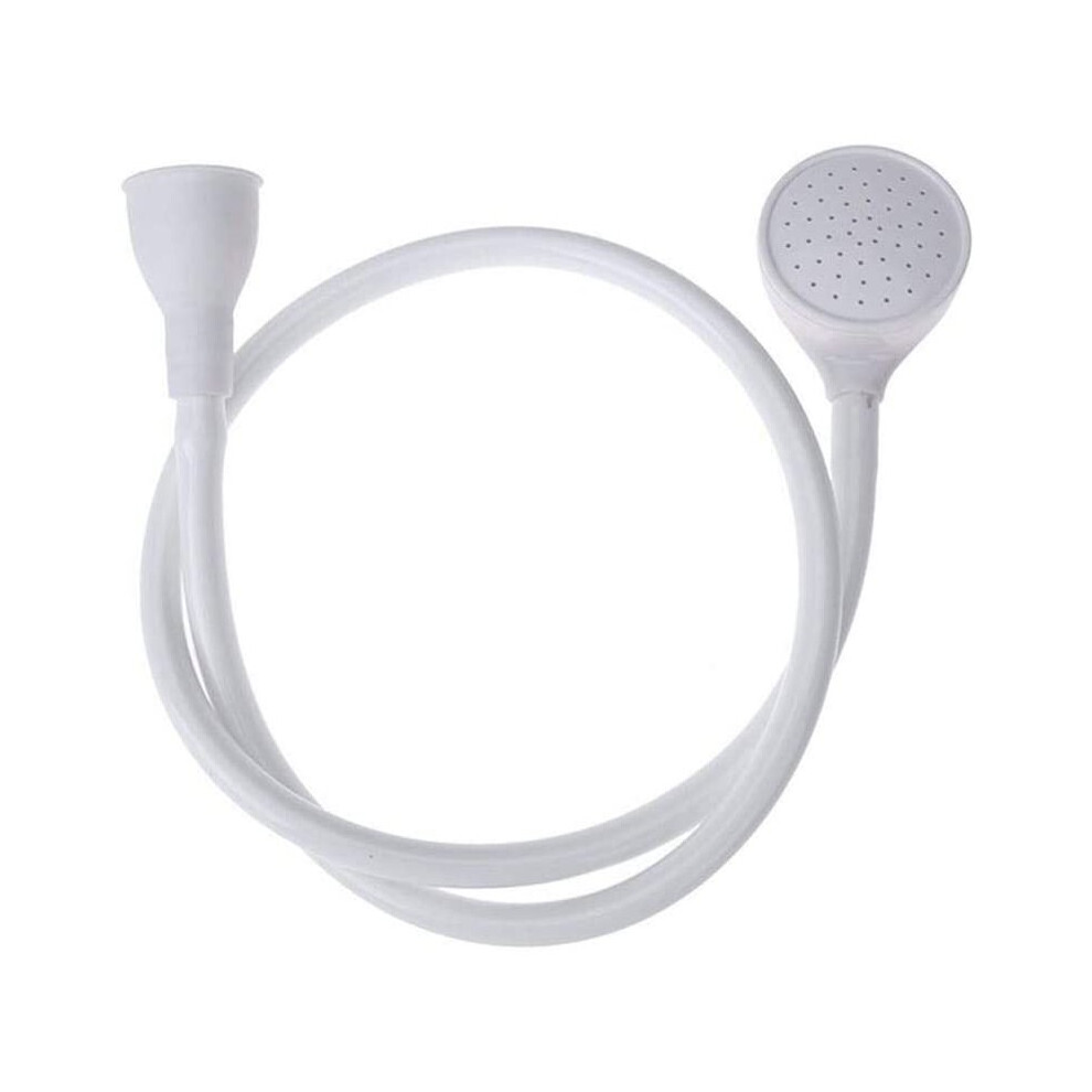 Pet Shower Head Single Tap Shower Spray Tool Bathroom Sink Hose Hair Washing Tub Handheld Round Baby Faucet Push Sprinkler for Hairdresser P