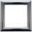 Switch Surround Frame Cover Finger Plate Contemporary Satin Chrome Silver Effect 2