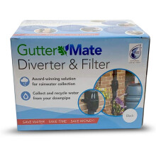 Original Organic Gutter Mate Unique Plastic Strong Filter Diverter for water butts (White, Brown & Black) (Brown)