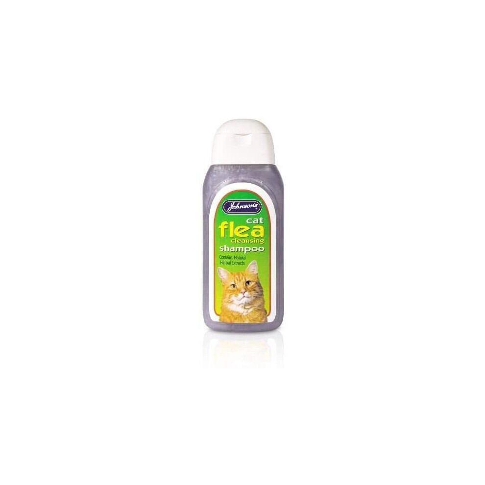 JVP Johnsons Vet Cat Flea Cleaning Shampoo, 200 ml