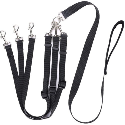 Triple Dog Lead Leash No Tangle Dog Lead for Dogs Dog Training