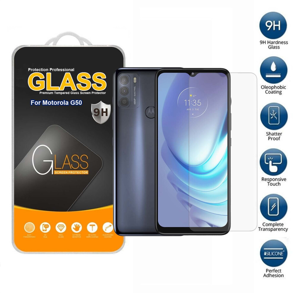 Tempered Glass Screen Protector For Motorola G50 304063169736