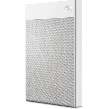 Seagate Ultra Touch HDD, 2 TB, USB-C + USB 3.0 Portable External Hard Drive, White, 4 mo Adobe Creative Cloud Photography Plan and Two-yr Re