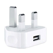 Aulola Main USB Charger,Aulola 5V 1A 3PIN USB Charger UK Plug Power Adapter Wall Travel Charger for iPhone X iPhone 8/8 Plus iPhone 7 /