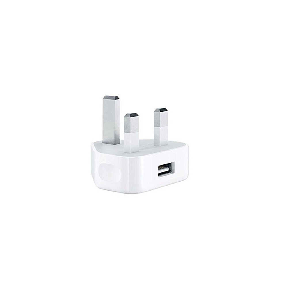 AulolaÂ Main USB Charger,AulolaÂ 5V 1A 3PIN USB Charger UK Plug Power Adapter Wall Travel Charger for iPhone X iPhone 8/8 Plus iPhone 7 /