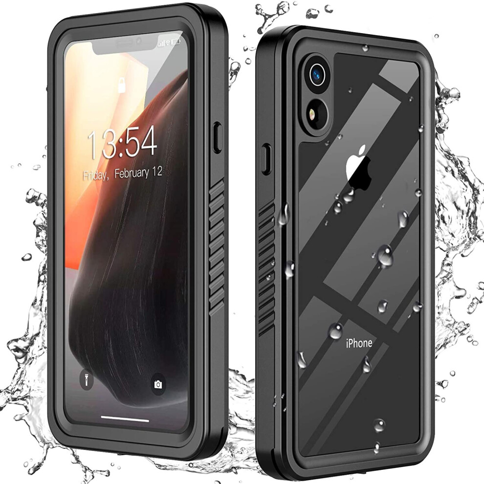 Oterkin For Iphone Xr Case, Ip68 Waterproof Case With Built-In Screen Protector Full Body Clear Cover Shockproof Dustproof Waterproof Case F 3359145370279