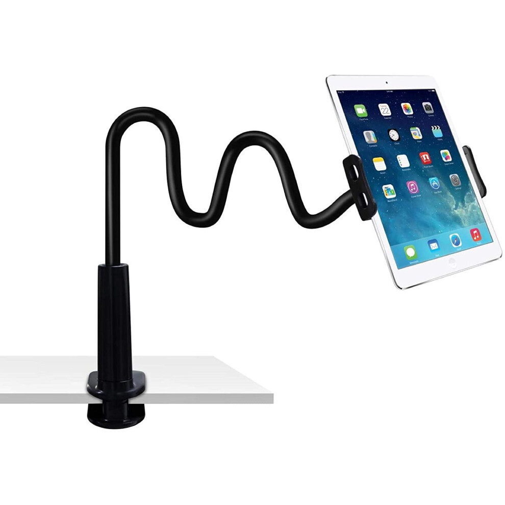Gvtech Gooseneck Tablet Stand, Universal Tablet Mount Holder 360 Flexible Lazy Arm Holder Clamp Mount Bracket Bed For 4"-10.6" Ipad Air Pro 3359145715209