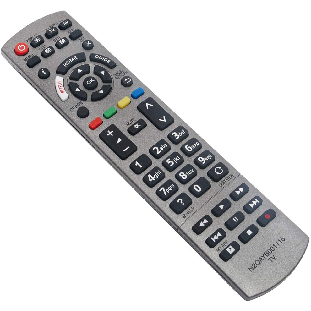 ALLIMITY N2QAYB001115 Remote Control Replace for Panasonic Viera TV TX-40EX700B TX-40EX700E TX-49EX610E TX-49EX613E TX-50EXM715 TX-58EX703E