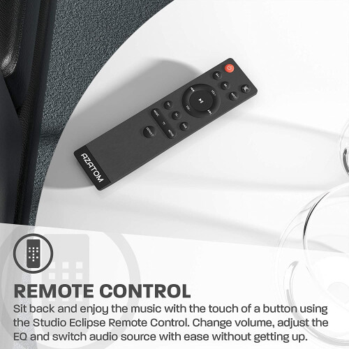 AZATOM Studio Eclipse Soundbar 2.1 with built-in Subwoofer, Surround Sound, 180W Stream Wireless Bluetooth 5.0, Large Remote Control,Optical 2
