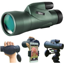 Gosky 12x55 High Definition Monocular and Quick Smartphone Holder - Newest Waterproof Telescope-BAK4 Prism for Bird Watching Camping Traveli