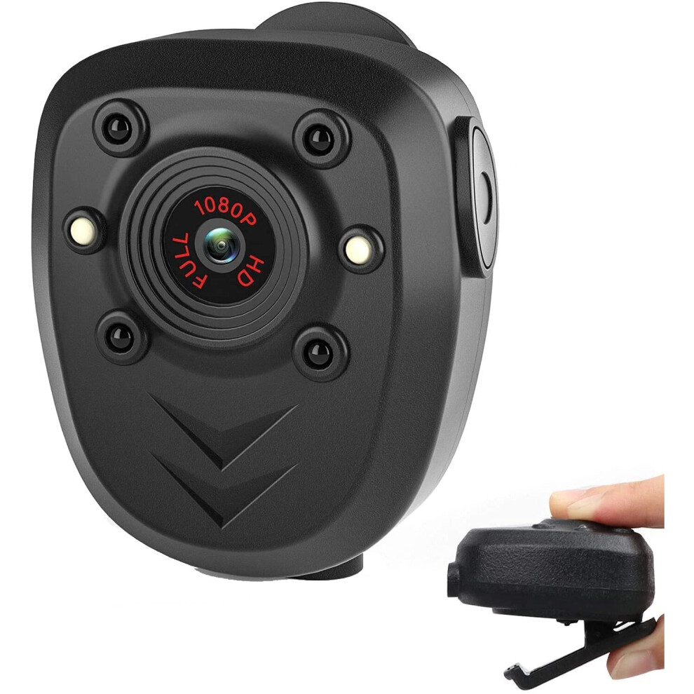 Mini Body Camera Video Recorder, Wearable Police Body Cam With Night Vision, Built-In 32Gb Memory Card, Hd1080p,Record Video,Night Vision, 4 3359147032489