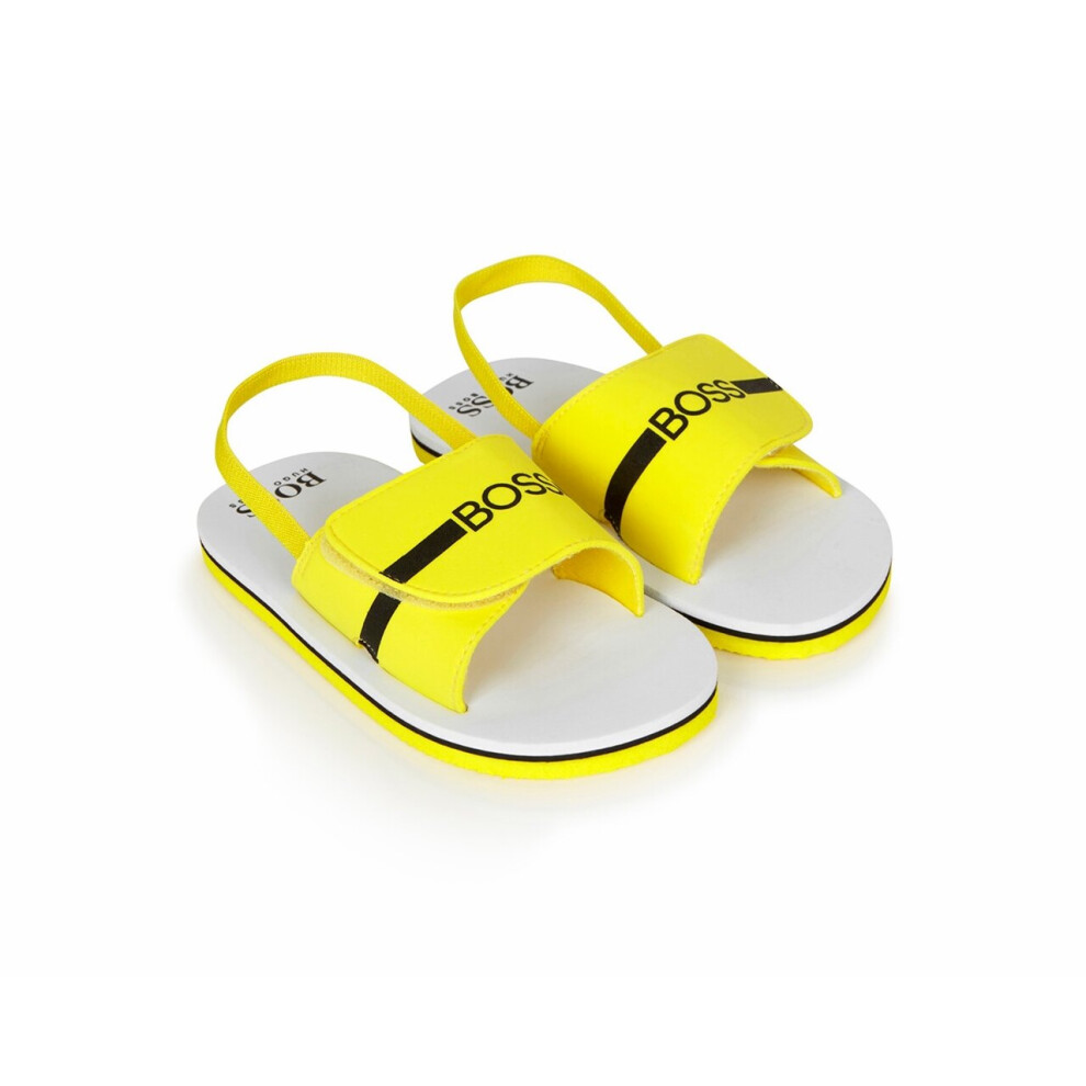 (UK 10 / EU 28) Hugo Boss J09143 553 Baby's Sandals Yellow