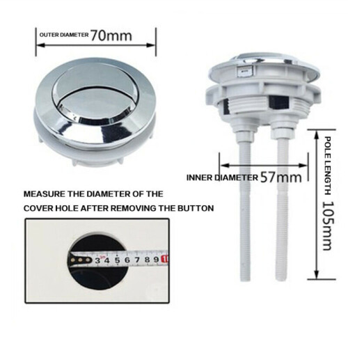 Universal Replacement Dual Flush Push Button Toilet Cistern Water Saving Flush 2
