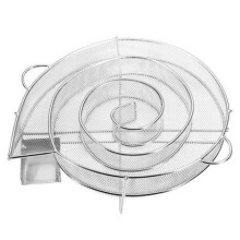 Stainless Steel Cold Smoke Generator for BBQ - Smoker Box & Round Net Baskets for Fish, Meat, Cheese