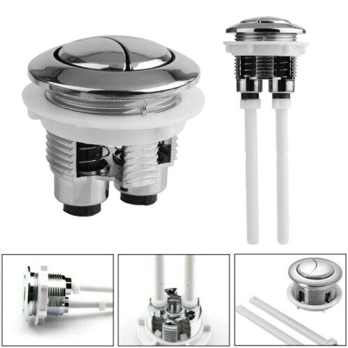 Universal Dual Flush Push Button Replacement Toilet Cistern Flush Water Saving