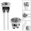 Universal Dual Flush Push Button Replacement Toilet Cistern Flush Water Saving 5