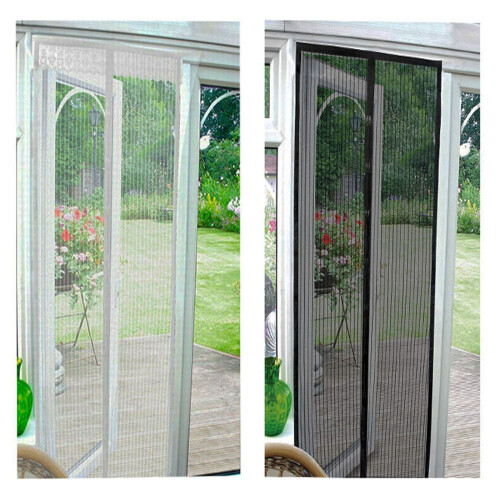 (Black) DWD Magnetic Insect Mesh Curtain