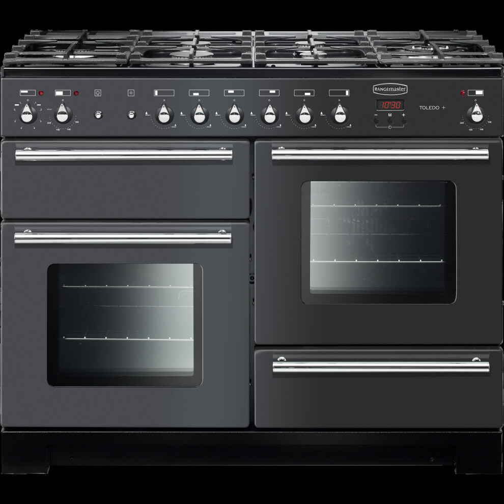 Rangemaster Toledo + Tolp110dffsl/C 110Cm Dual Fuel Range Cooker - Slate