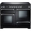 Rangemaster Rangemaster Kitchener KCH110ECBL/C 110cm Electric Range Cooker with Ceramic Hob - Black / Chrome 1
