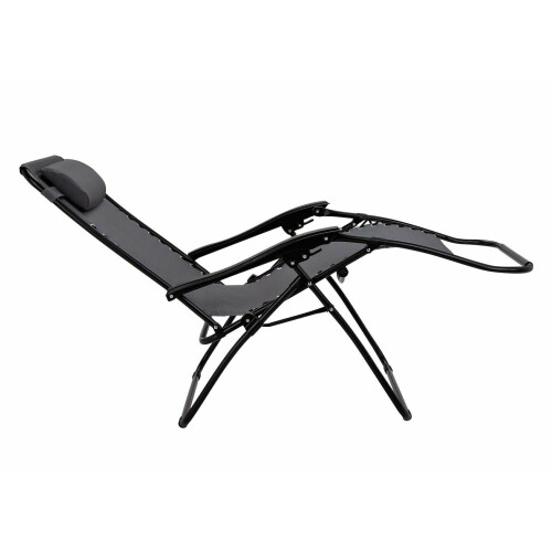 Home Zero Gravity Metal Sun Lounger - Grey 2