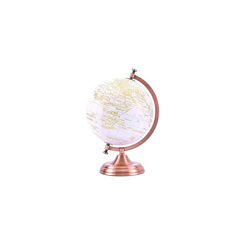 Exerz Golden 20Cm Globe Colour Metallic - Educational, Geographic, Mod