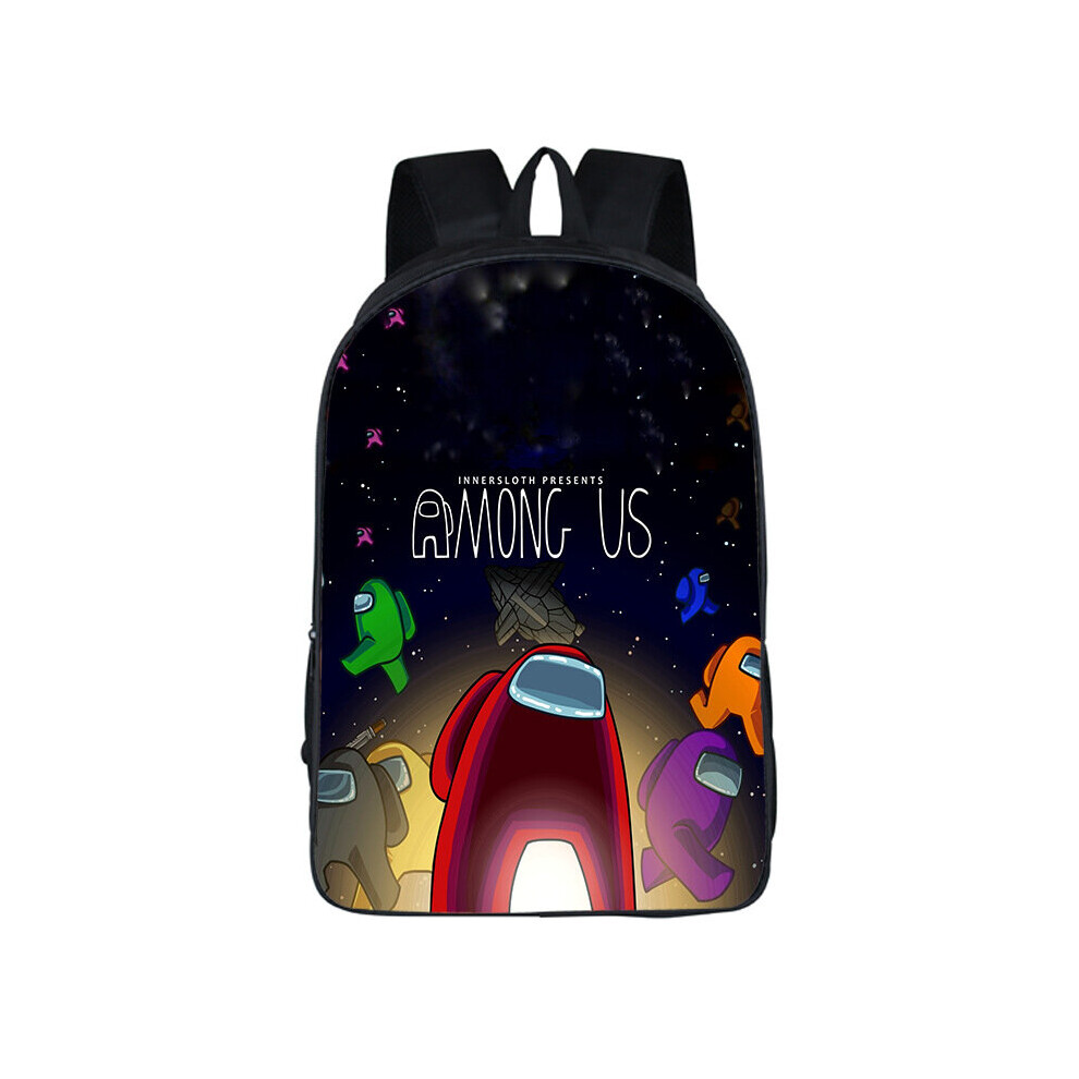 (20) Among Us Backpack Kid Schoolbag Travel Bag Rucksack