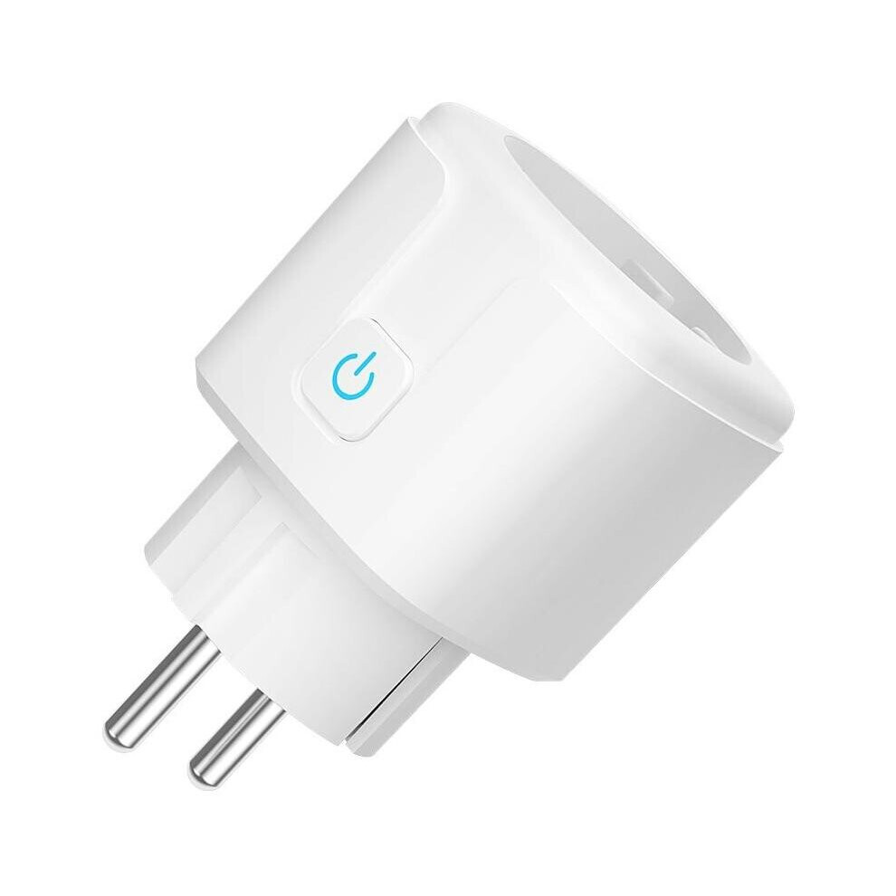 (EU PLUG 16A, 2Pcs) Wifi Smart Plug Socket Tuya Smart Life App Work With Voice Control Power Monitor