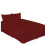 (Burgundy, Super King) Pleated Base Valance Sheets Polycototn Plain Dyed 1
