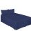 (Navy Blue, King) Pleated Base Valance Sheets Polycototn Plain Dyed 1