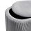 Living And Home (Grey) Tufted Velvet Oval Storage Ottoman Stool 5