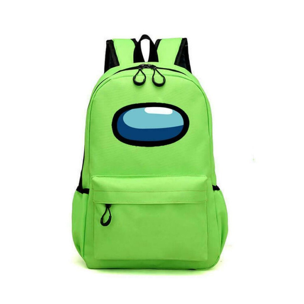 (Green) Among Us Shoulder Backpack School Bag Rucksack Multicoloured