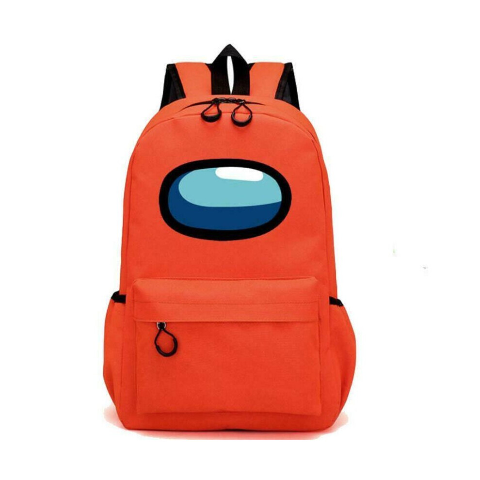 Orange school backpack deals